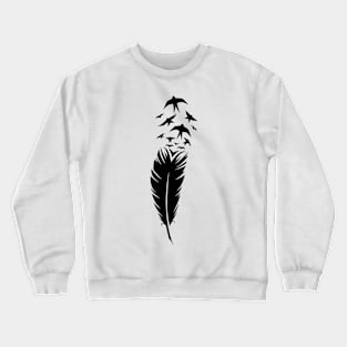 Bird feather illustration Crewneck Sweatshirt